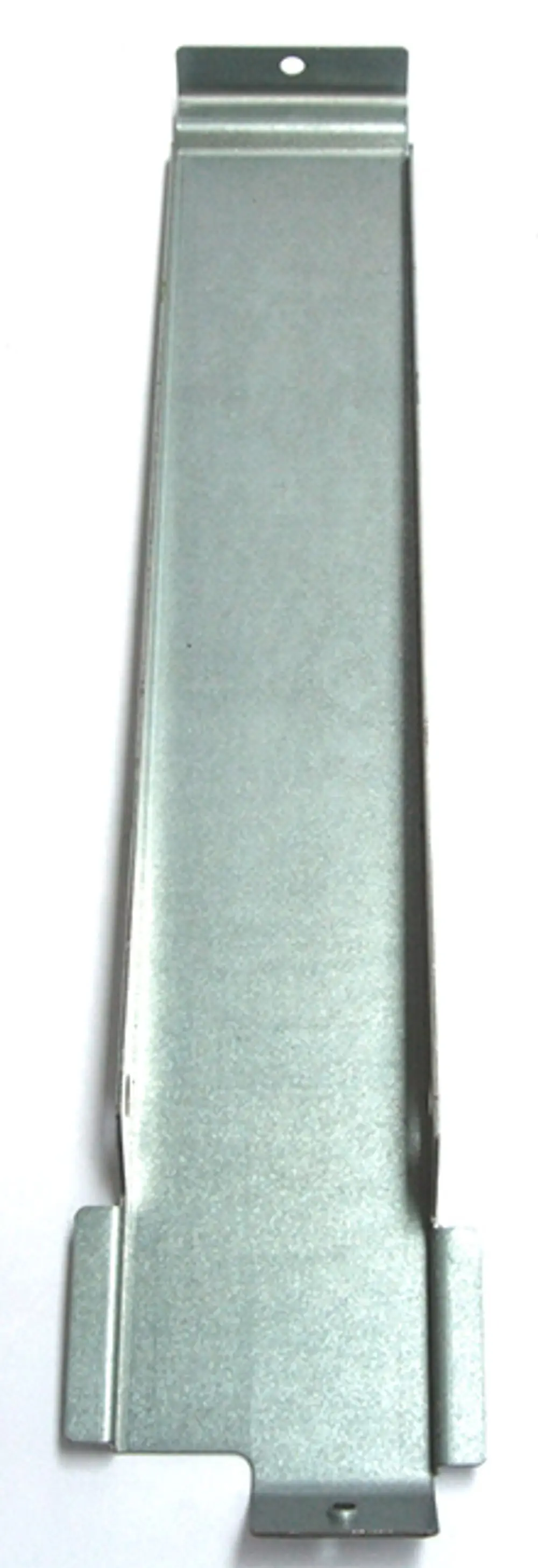 Metallhalterung von Daikin, flach und langgestreckt mit einer Öffnung oben, seitlichen Laschen und einer glatten Oberfläche.